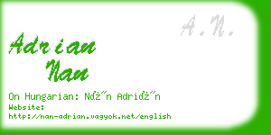 adrian nan business card